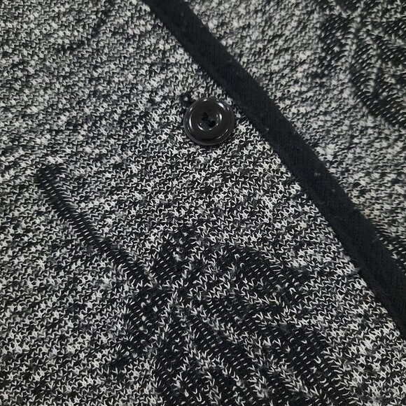 Vtg 80s gray leaf blazer - Picture 5 of 9